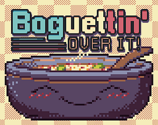 Baguettin’ Over It title art: a smiling bowl of soup